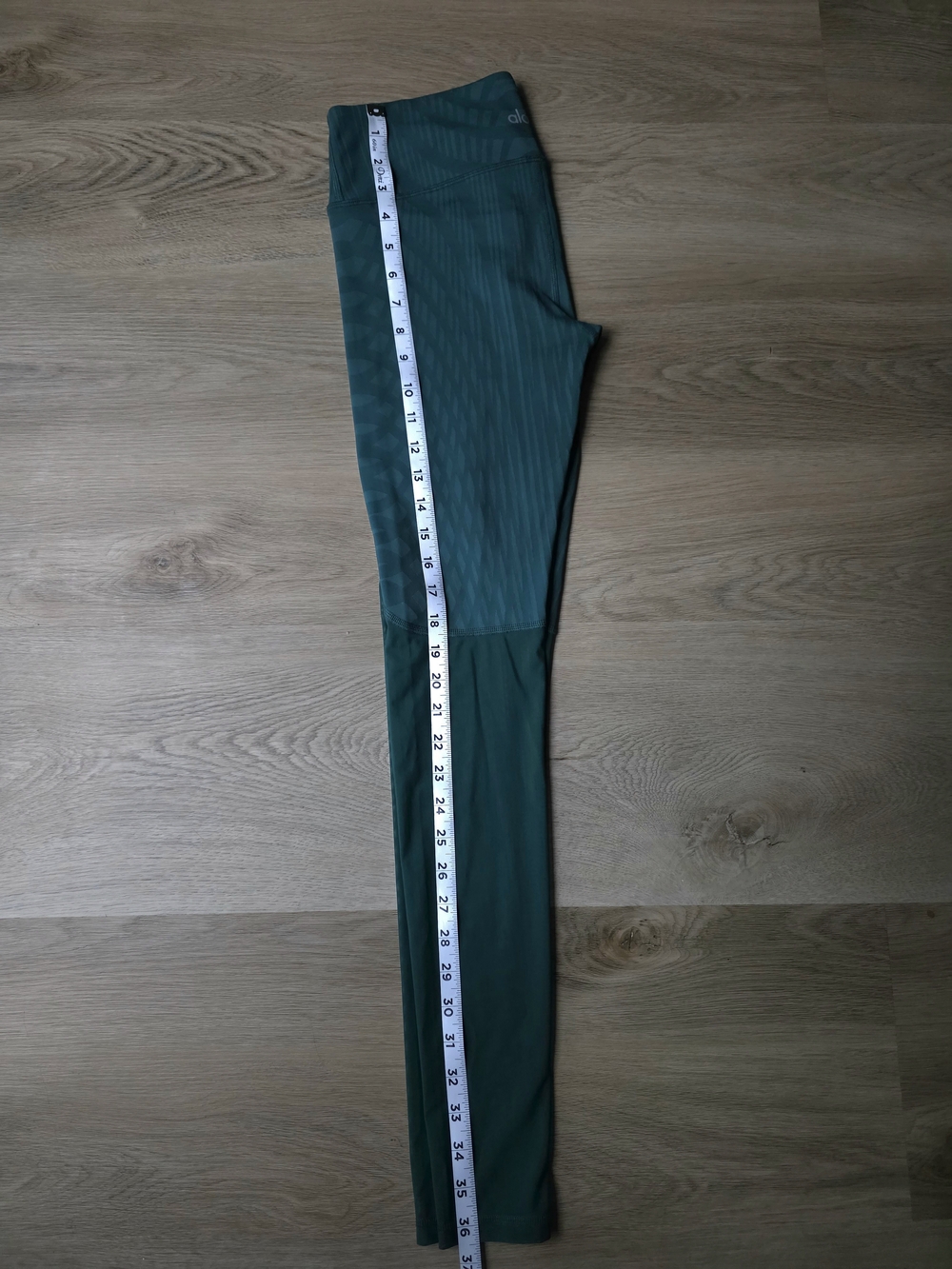 Alo Yoga Emerald Green High-Waisted Mesh Panel Leggings - Size S - Picture 10 of 11